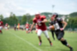 American football blurry image